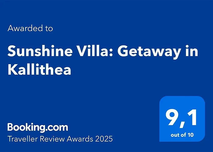 Sunshine Villa: Getaway In Kallithea فيلة
